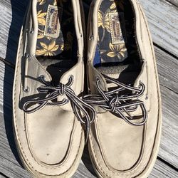 OLD MAUI Leather Mocassins/bost Shoes Sz 10.5