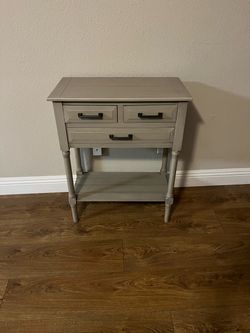 Three-door side table