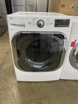 USED DRYER FRONT LOAD WJITE LG GAS 29” Inch Width 29” Inch Depth 