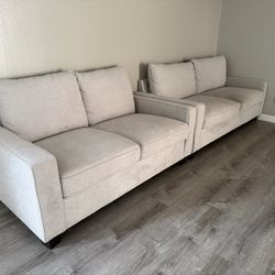 Living Spaces Sofa & Loveseat 