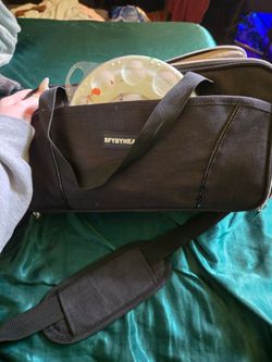 Paint storage bag and supplies