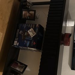 Black Wooden 3 Drawer Table 