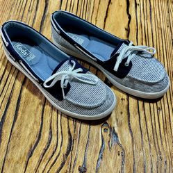 Keds Blue And White Boat Shoes