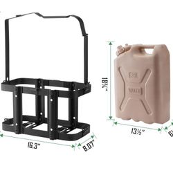 5 Gallons Water Storage Container Holder Mount And Fuel Can 20 Liters 