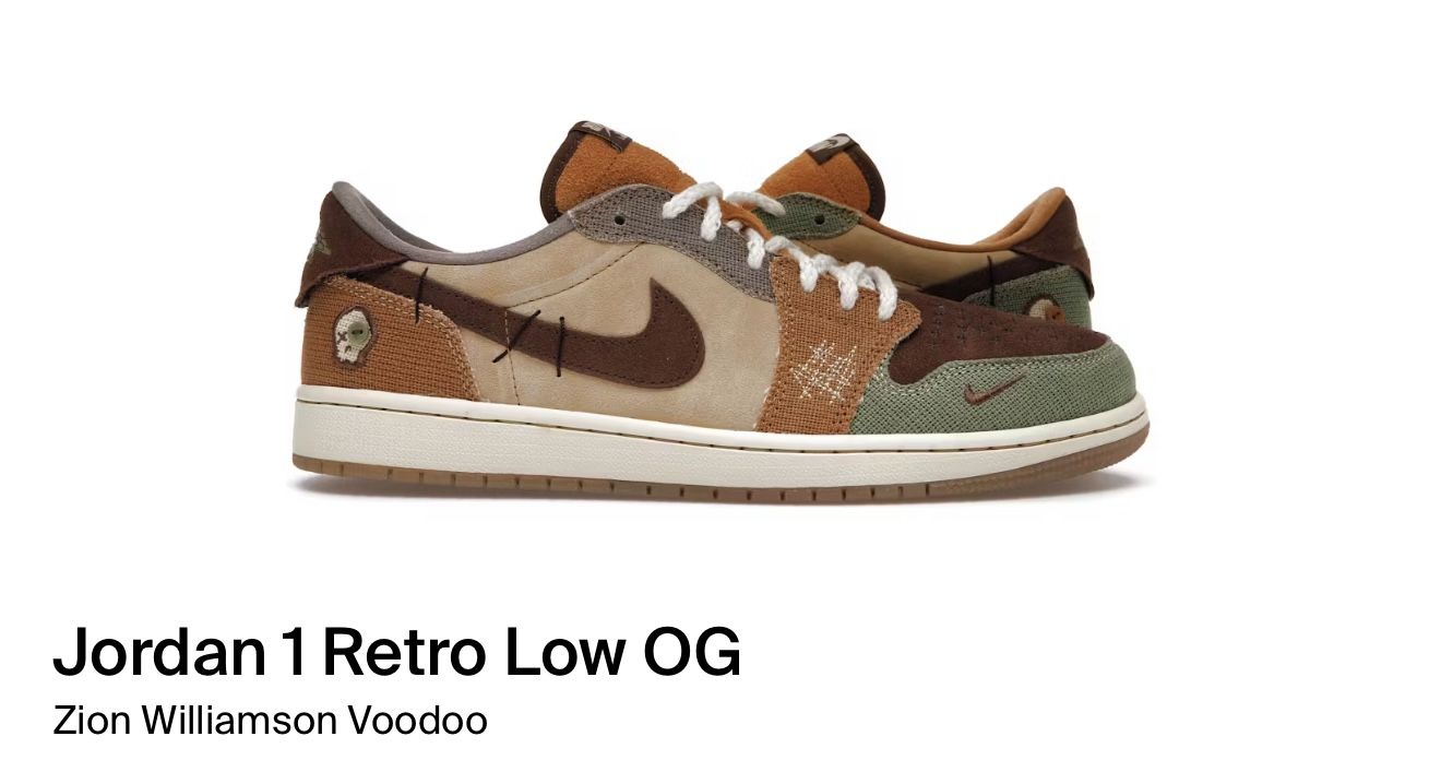 Jordan 1 Low Voodoo