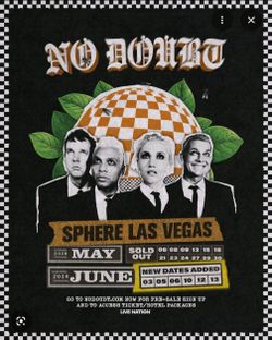 5/9 concert 2tickets section 104