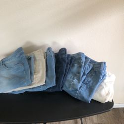 6 Pair Shorts And One Pair Pants, All Very Nice Barely Worn Size 16 Women
