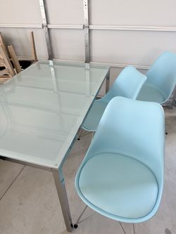 Glass table $50
