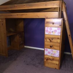 Wooden Loft Bed Twin