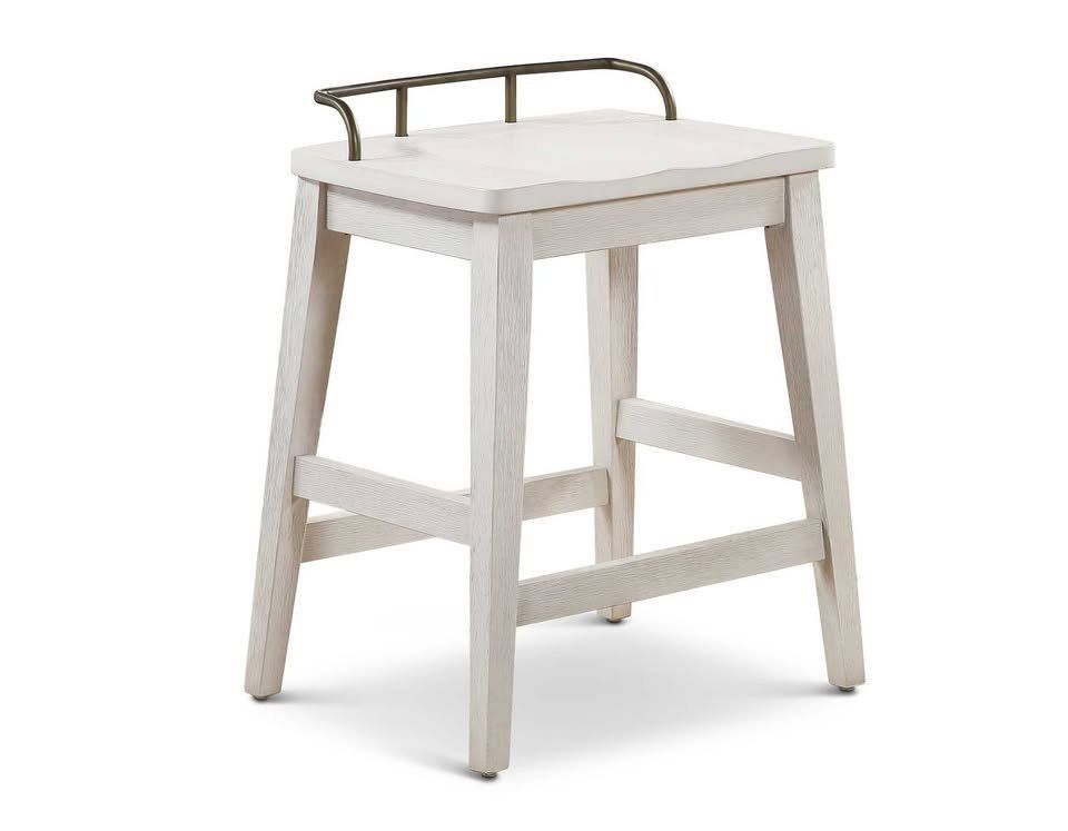 Backless Rustic Counter Height Stool