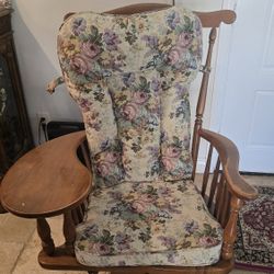 Antique vintage Writing Chair with drawer