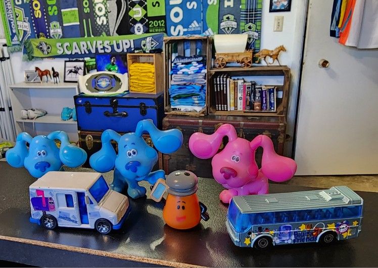 Vintage Blues Clues Figure Bundle