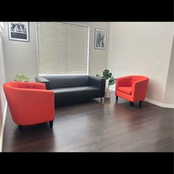 IKEA Leather Sofa