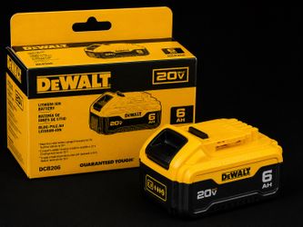 NEW DEWALT 20V MAX 6Ah Battery DCB206 Lithium Ion