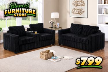 2pc sofa & loveseat