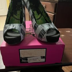 Black And White 4th Of July Heel Size 10