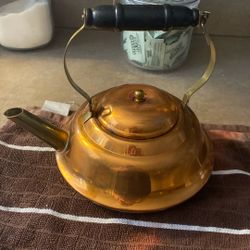 Vintage Copper Tea Kettle