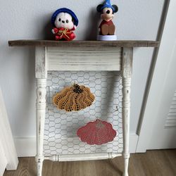 Rustic Whitewashed Wooden Frame with Ledge