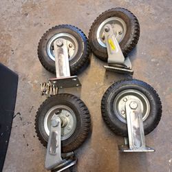 Set Of 4 Wheels With Hardware