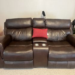 Chocolate Leather Couch