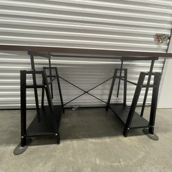 Used Signature Design By Ashley Irene Industrial Adjustable Desk