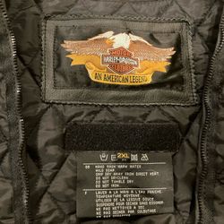 Harley Davidson black leather jacket 2XL