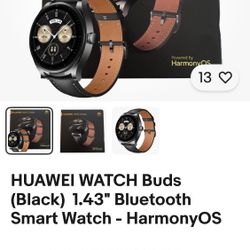 HUAWEI WATCH Buds (Black)  1.43" Bluetooth Smart Watch - HarmonyOS