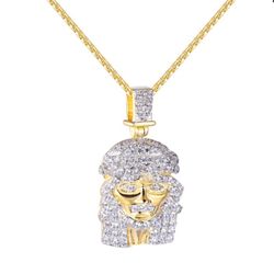 Mini Gold Jesus pendant with Chain