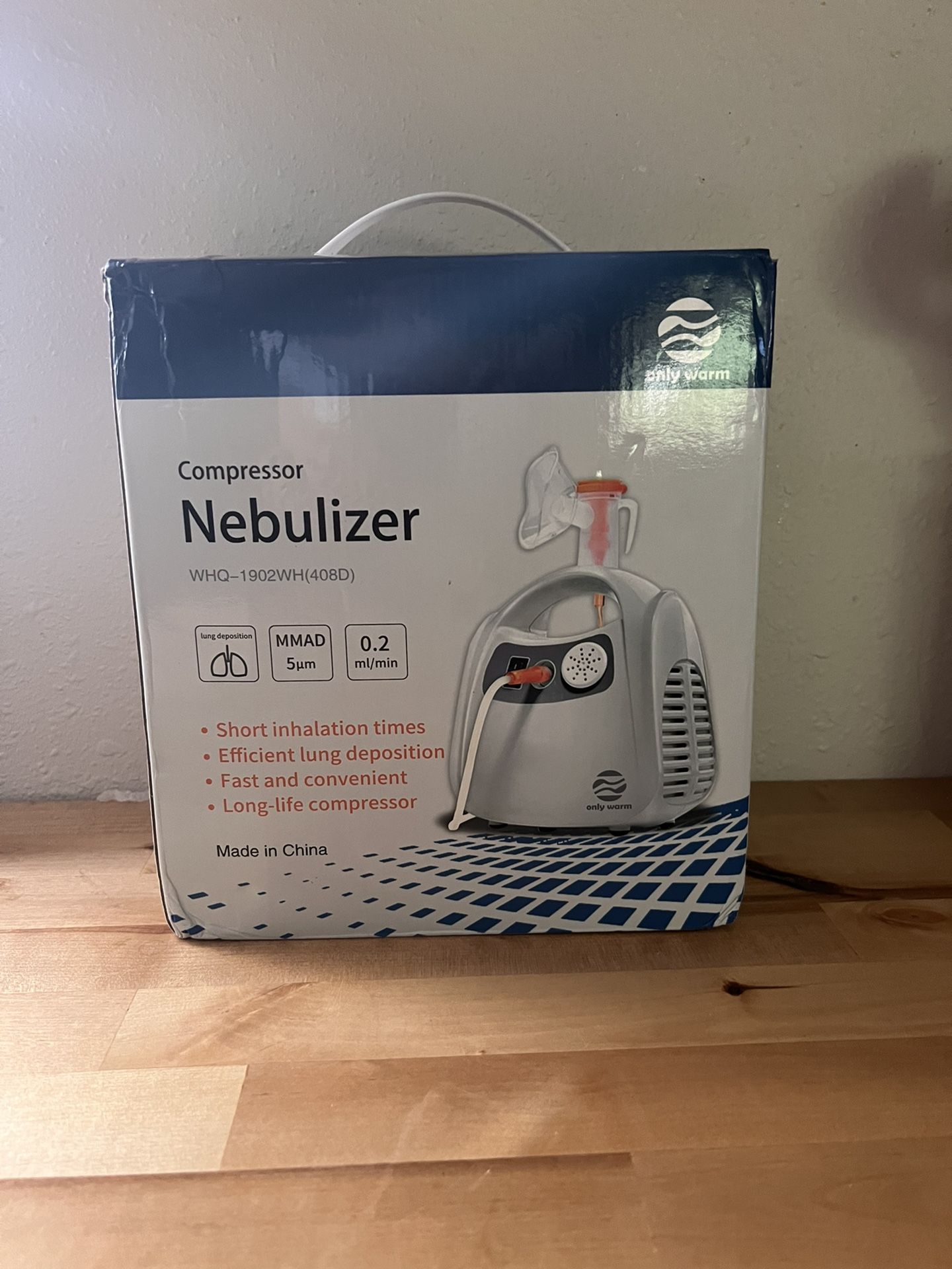 Only Warm Portable Nebulizr Air Compressor Machine Whq-1902wh
