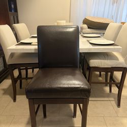 6 Counter Height Chairs  ONLY