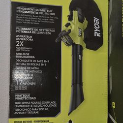 RYOBI
40V HP Brushless 100 MPH 600 CFM Cordless Leaf Blower/Mulcher/Vacuum with (1) 4.0 Ah Batteries and Charger