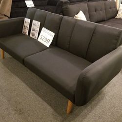 Brand New 79" Charcoal Sofa Futon