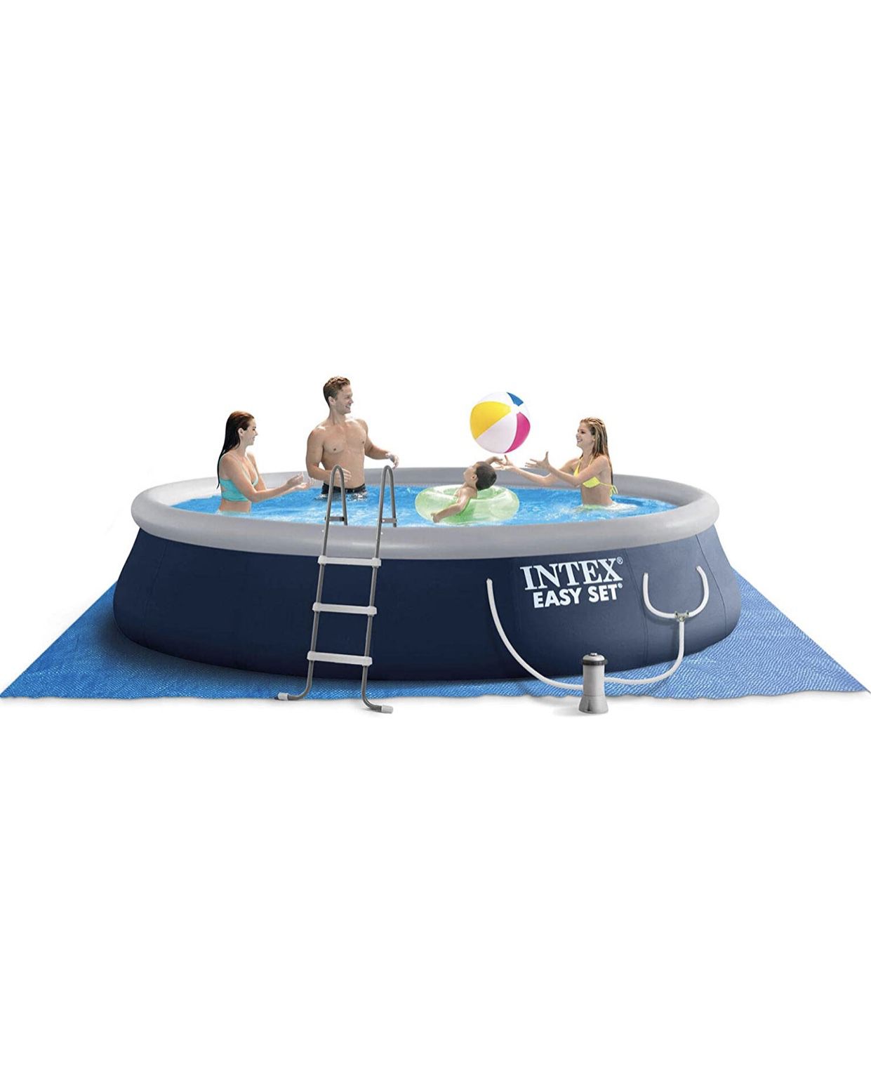 Intex 15 ft x 42” easy set inflatable above ground swimming pool. New in box! Comes with ladder and pump. Retails $1,000. Asking $650 + sales tax