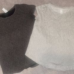H&M Short Sleeve Tops In Black And White Size Small 