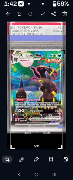 2021 Umbreon VMAX Pokemon Sword & Shield Evolving Skies PSA 10 Gem MT