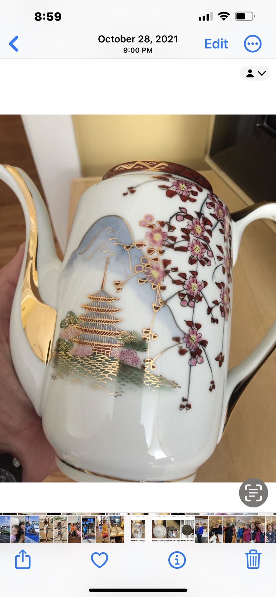 Vintage China Japanese Tea Set Hand painted