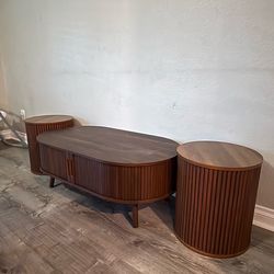 Coffee Table + Side Table Set (Brand New)