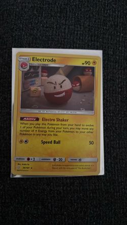 Electrode 39/181 Holo Team Up Pokemon TCG 2019 Asako Ito Crochet Art NM