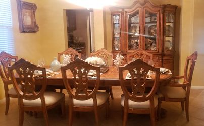 Dining Table and China Buffet