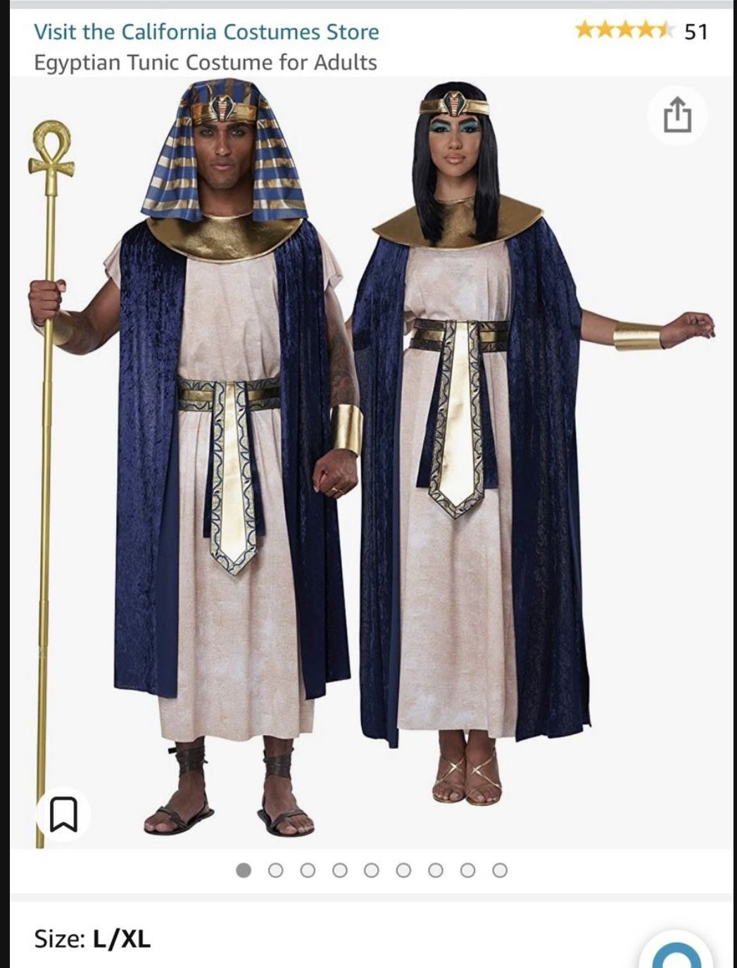 Egyptian Tunic Costume for Adults