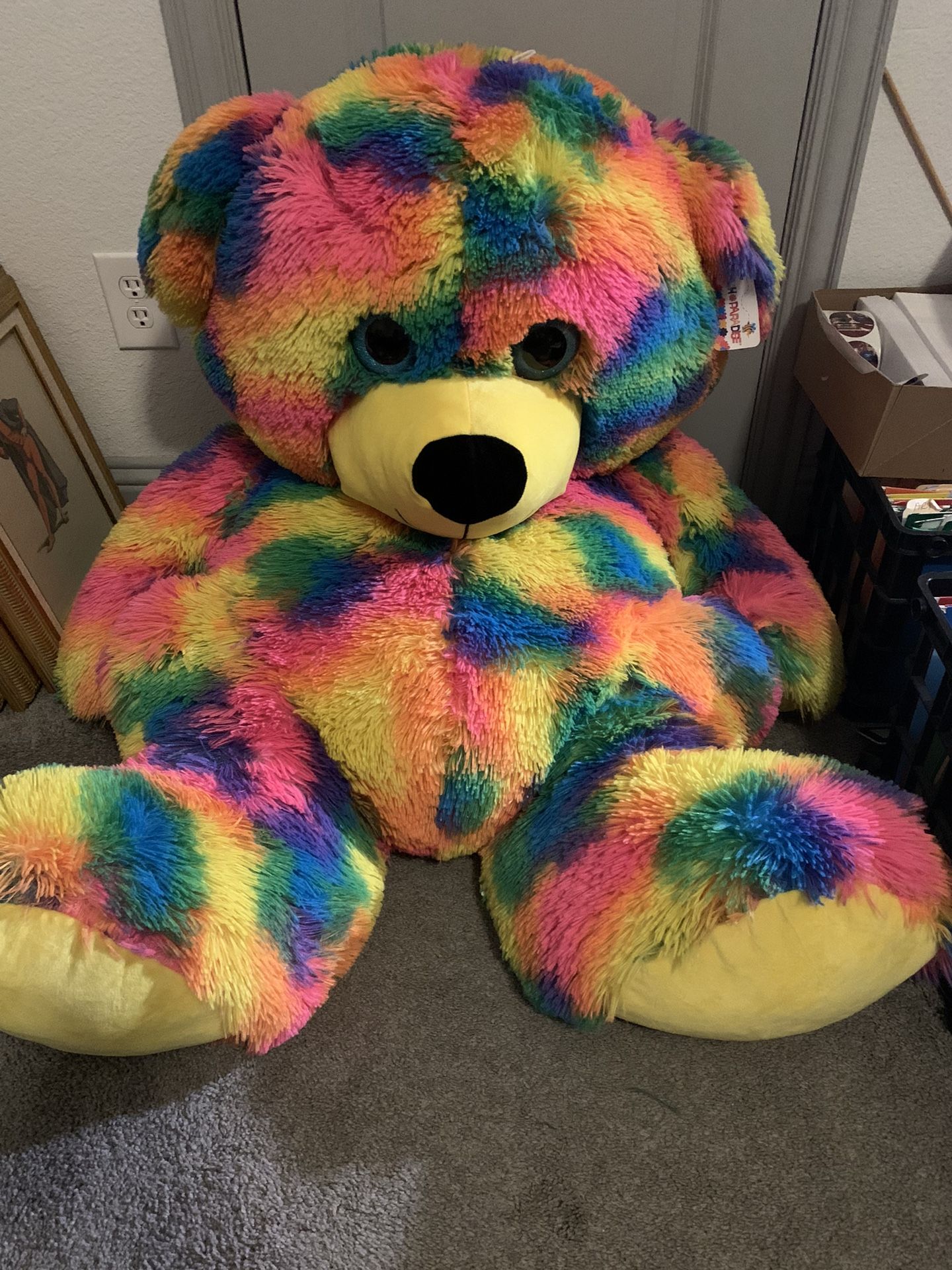 Plush Paradise Giant 50” Tie Dye Bear