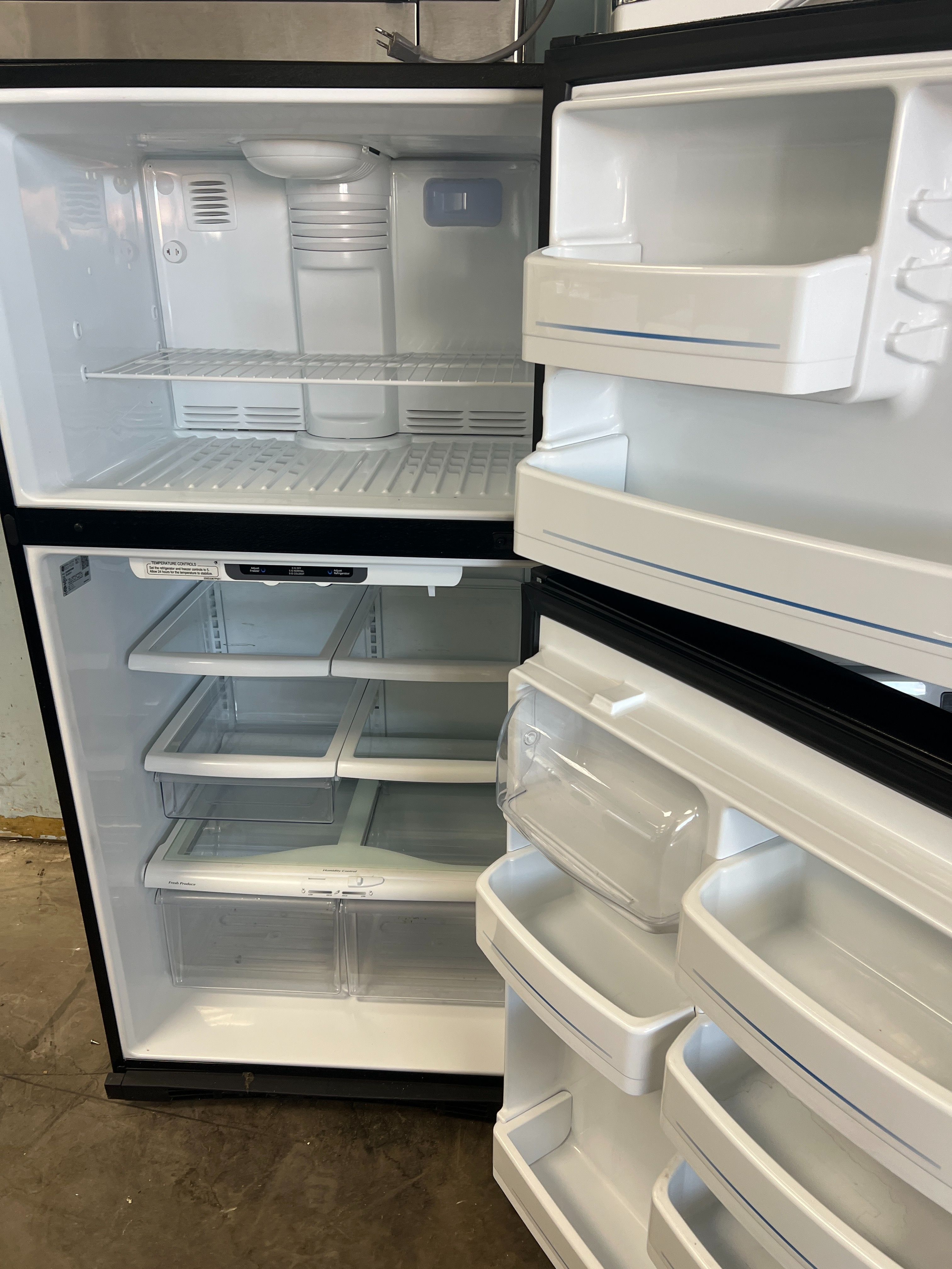 GE black top freezer refrigerator -free delivery