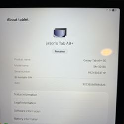 Samsung Galaxy Tab A9+ 5g 