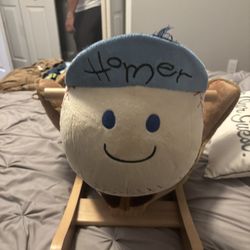 Child Baseball Themed Rocker