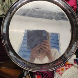 Silver Round Tray