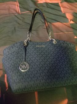 Michelle Kors navy blue purse/tote.