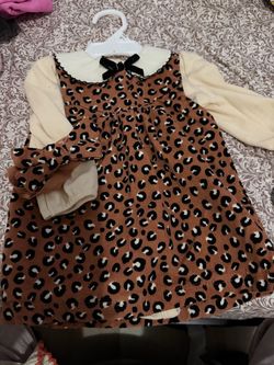 Baby Girl Leopard Print Dress Set