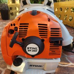 Stihl BR 350 Backpack Leaf Blower In Excellent Condition 