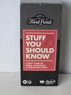 Trivial Pursuit Stuff You Should Know Party Game New Unplayed