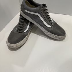 Vans Grey And White Sneakers